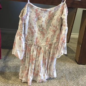 Off the shoulder pastel romper